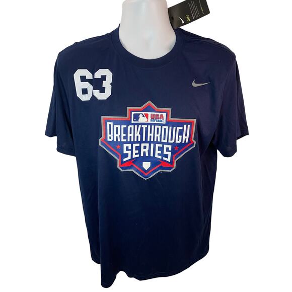 Nike Dri-Fit Navy Blue Short Sleeve Tee — Breakthrough Series — Size 2XL NWT - Picture 1 of 5